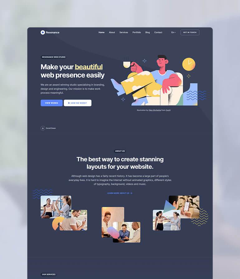 Fancy Dark Design Concept