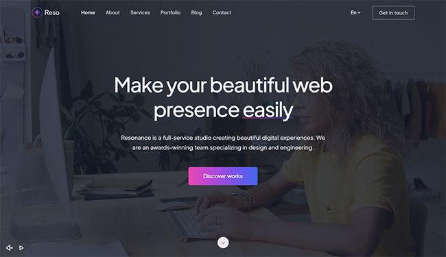 Background Video HTML5 Intro Section. Gradient Design Concept. One Page Navigation.
